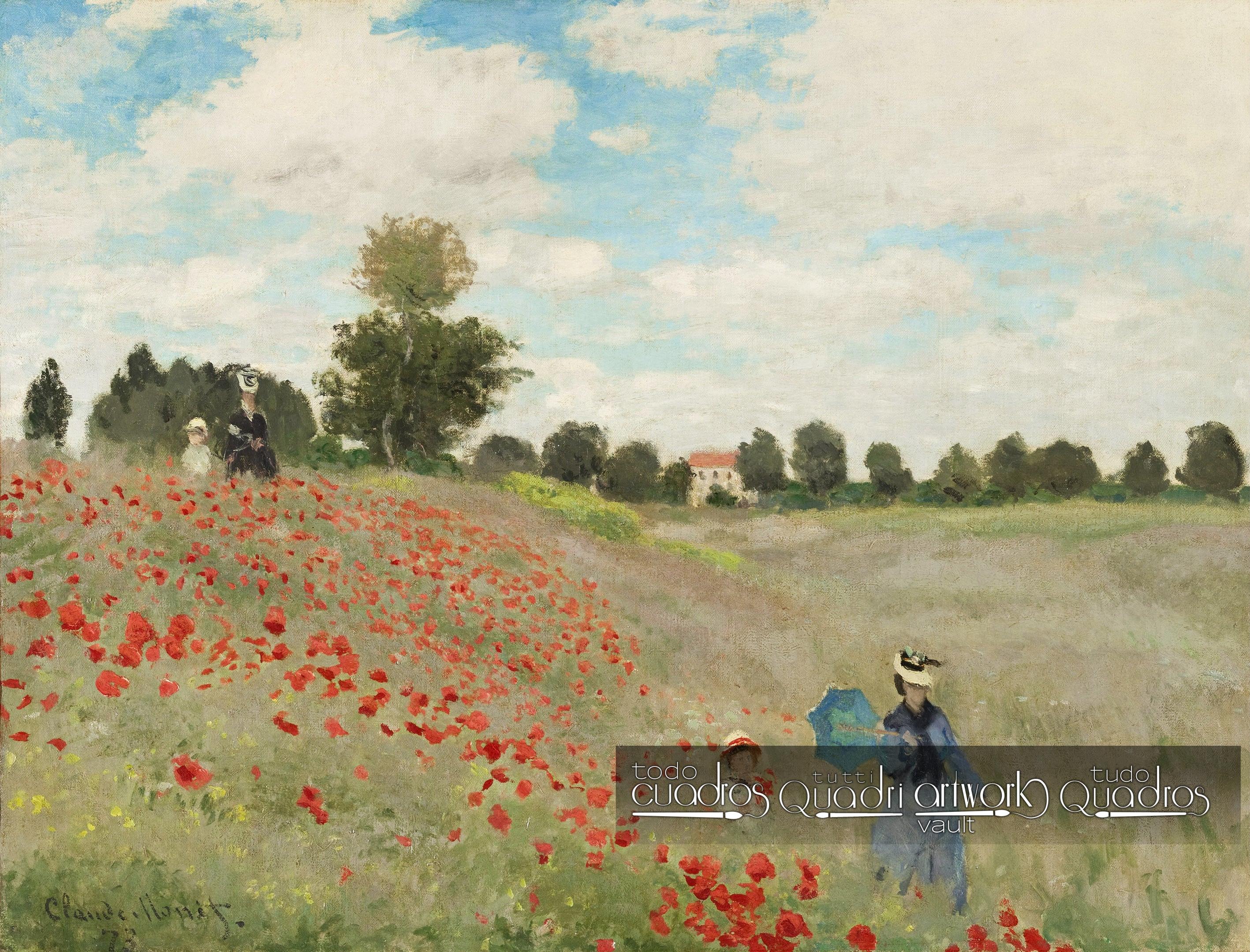 Poppy Field, Monet