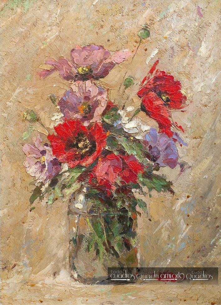 Rustic Vase, Oil