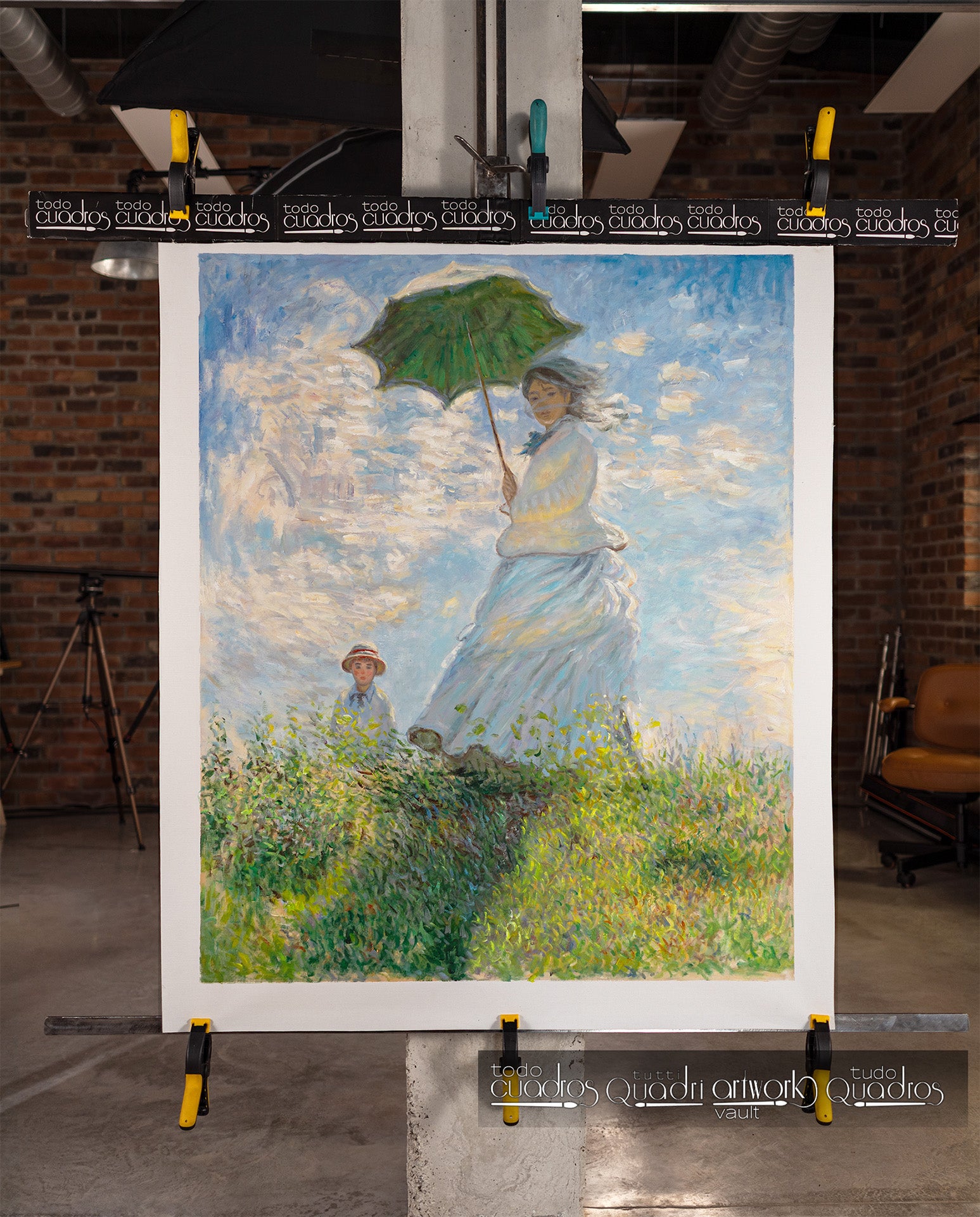Woman with a Parasol - Madame Monet and Her Son, Monet