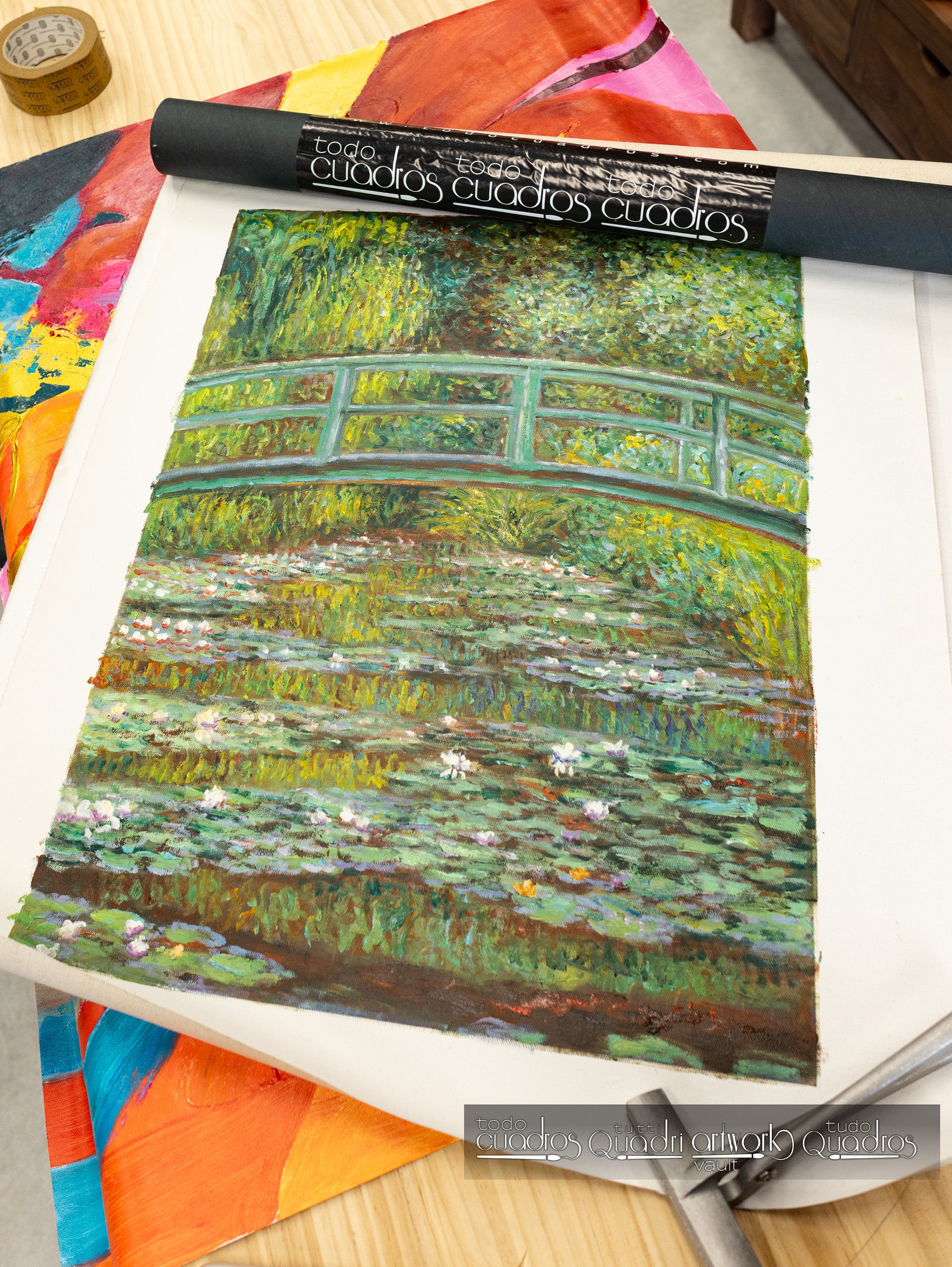 Bridge over a Pond of Water Lilies, Monet