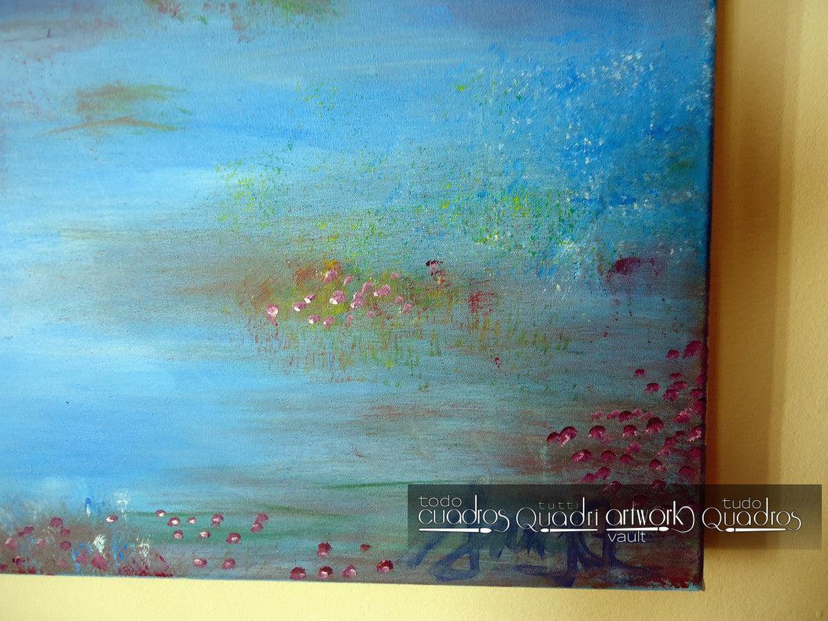 Painting "The Blue Lake" <br /> A. Croxatto