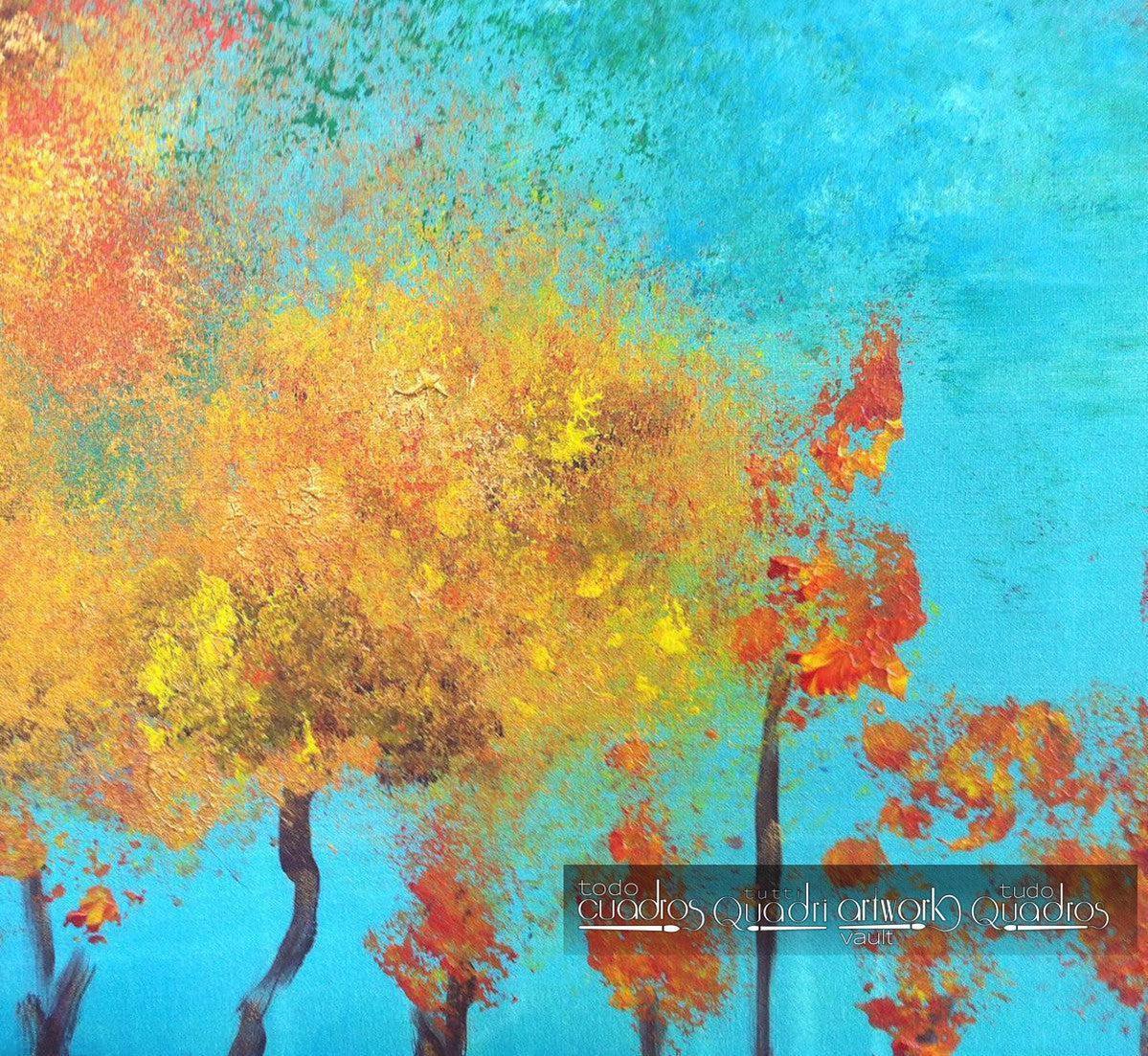 Painting "The Blue Lake" <br /> A. Croxatto