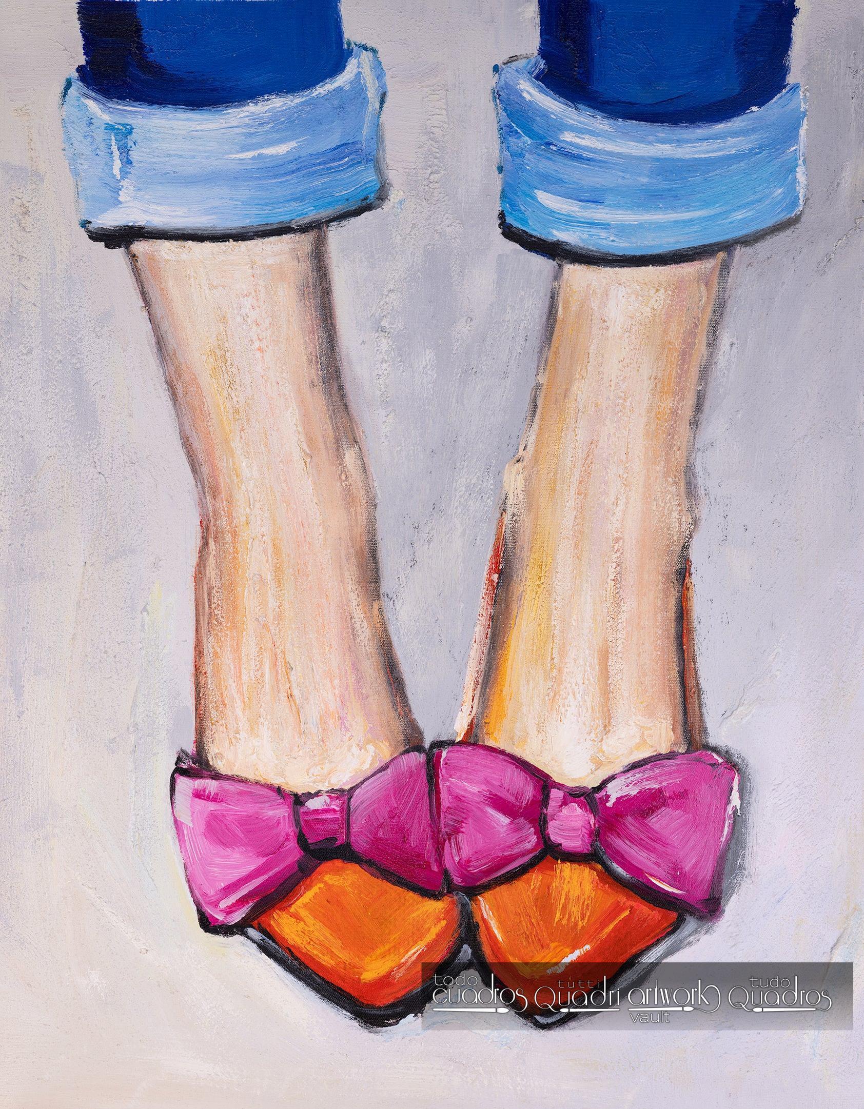 Chic little shoes, oil