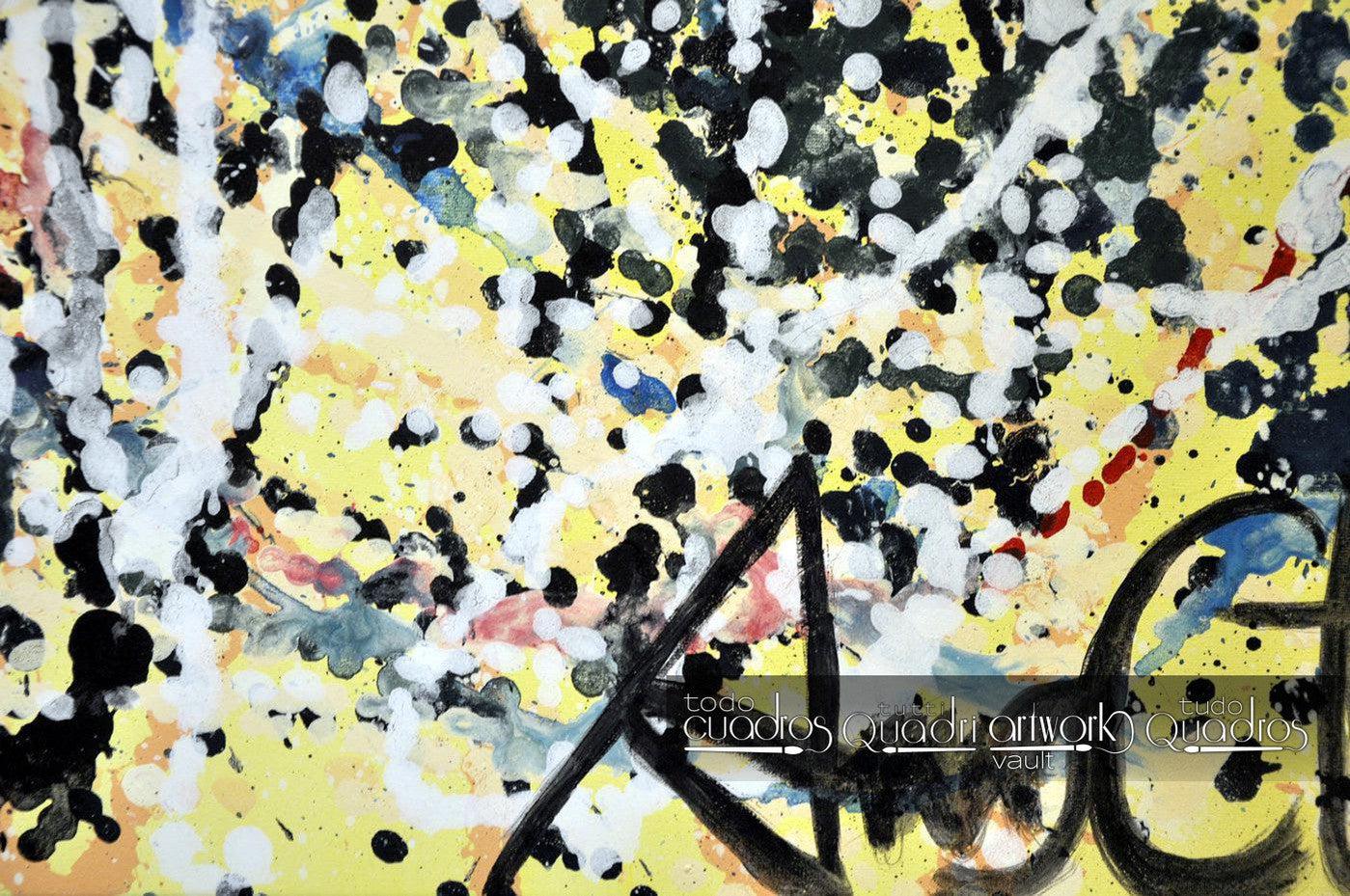 Cuadro "Homenaje a Pollock" <br /> A. Croxatto (2015)