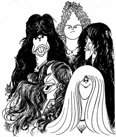 Caricatured members of the band Aerosmith.