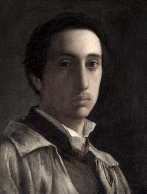 Self-portrait of the painter Edgar Degas.