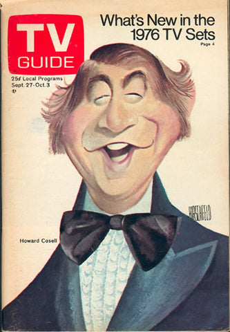 Funny portrait of the journalist Cosell.