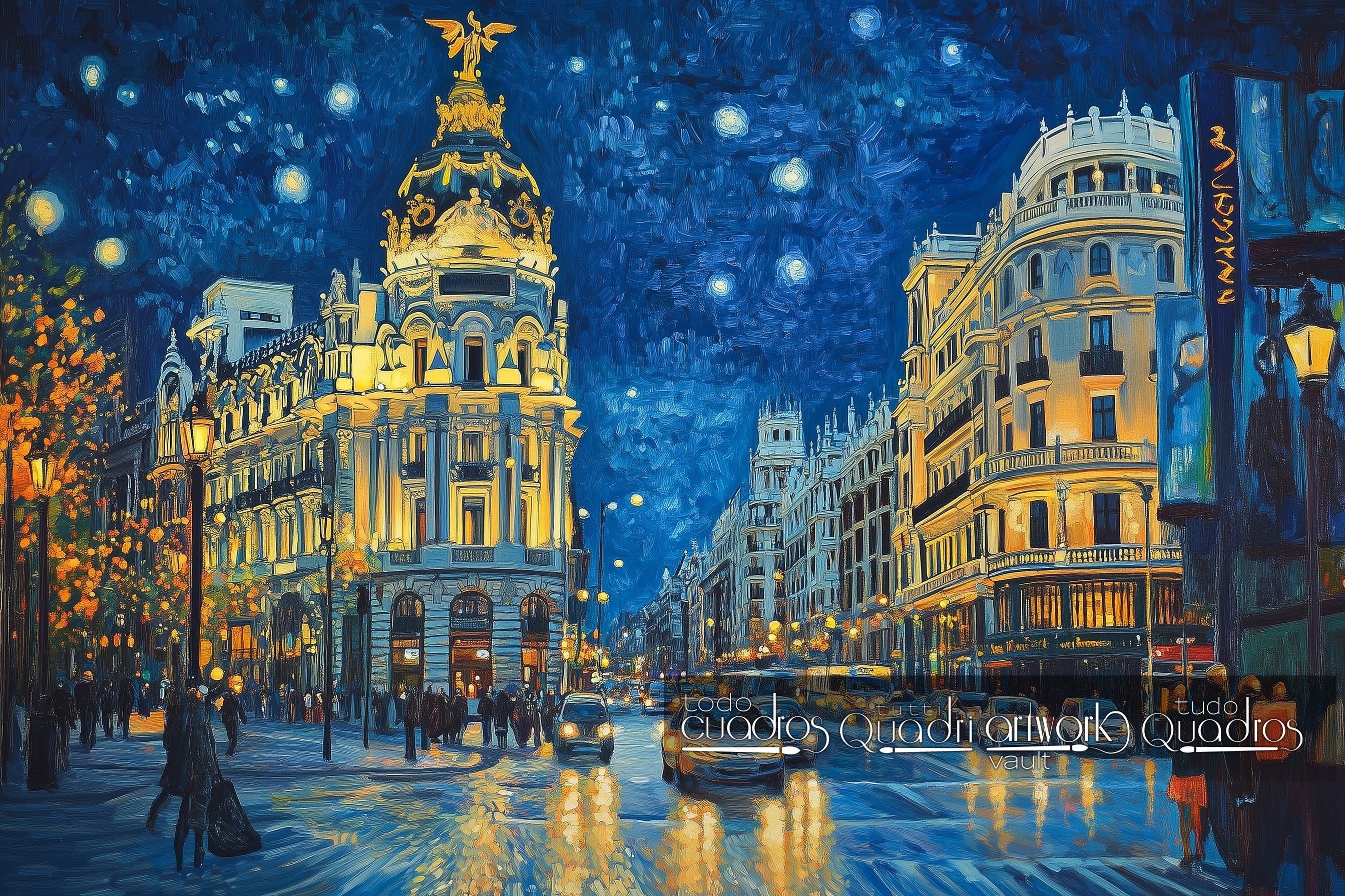 Night of Madrid, Van Gogh Style