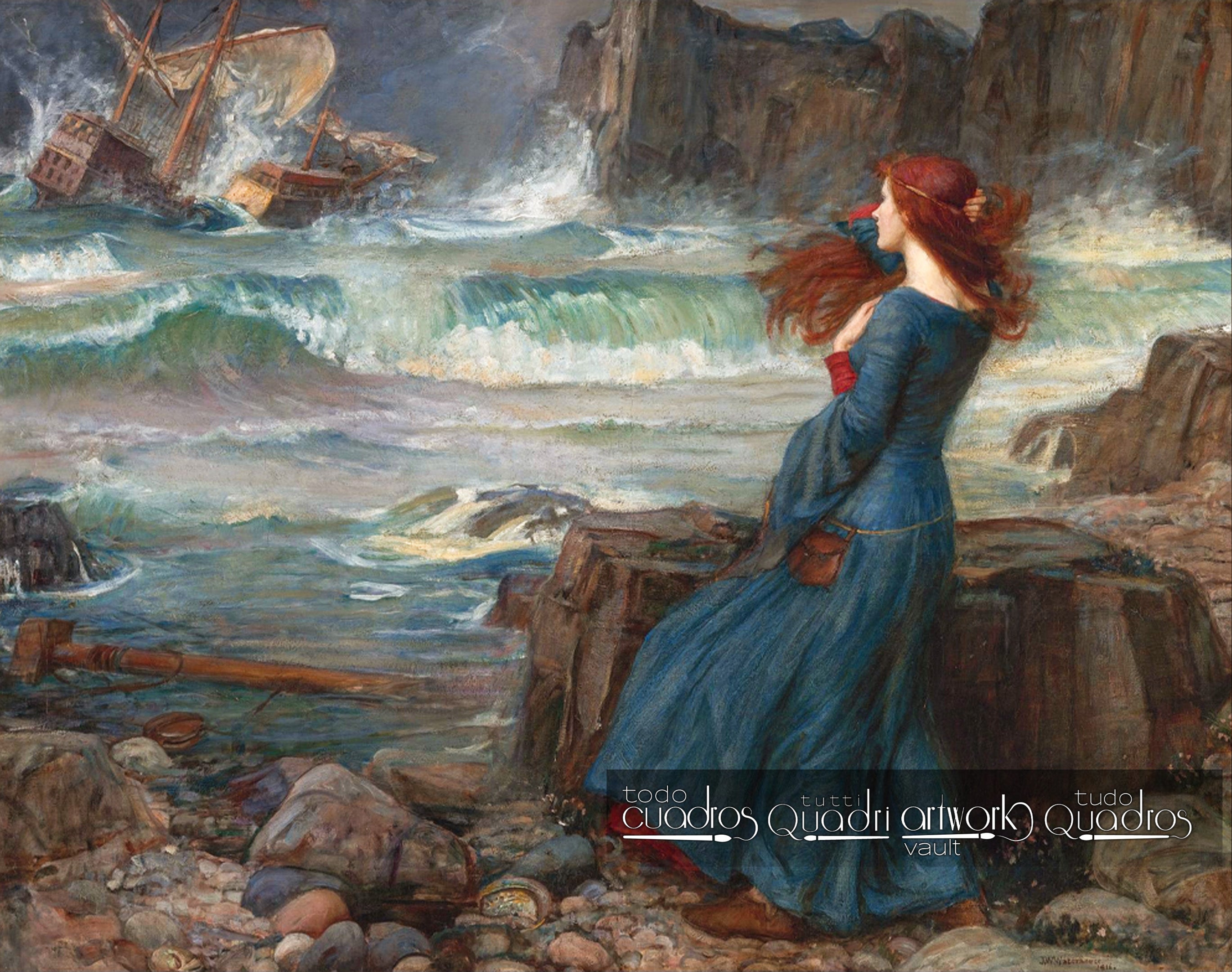 Miranda - The Tempest, J. W. Waterhouse