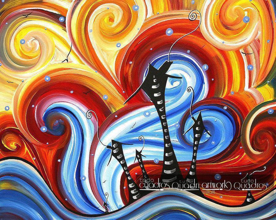 Houses, water, and wind, oil