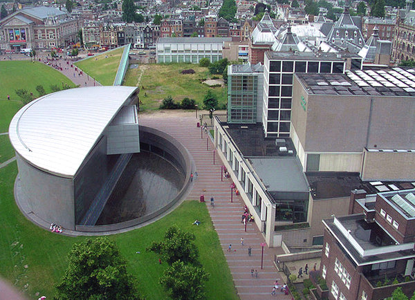 Aerial view of the Van Gogh Museum.