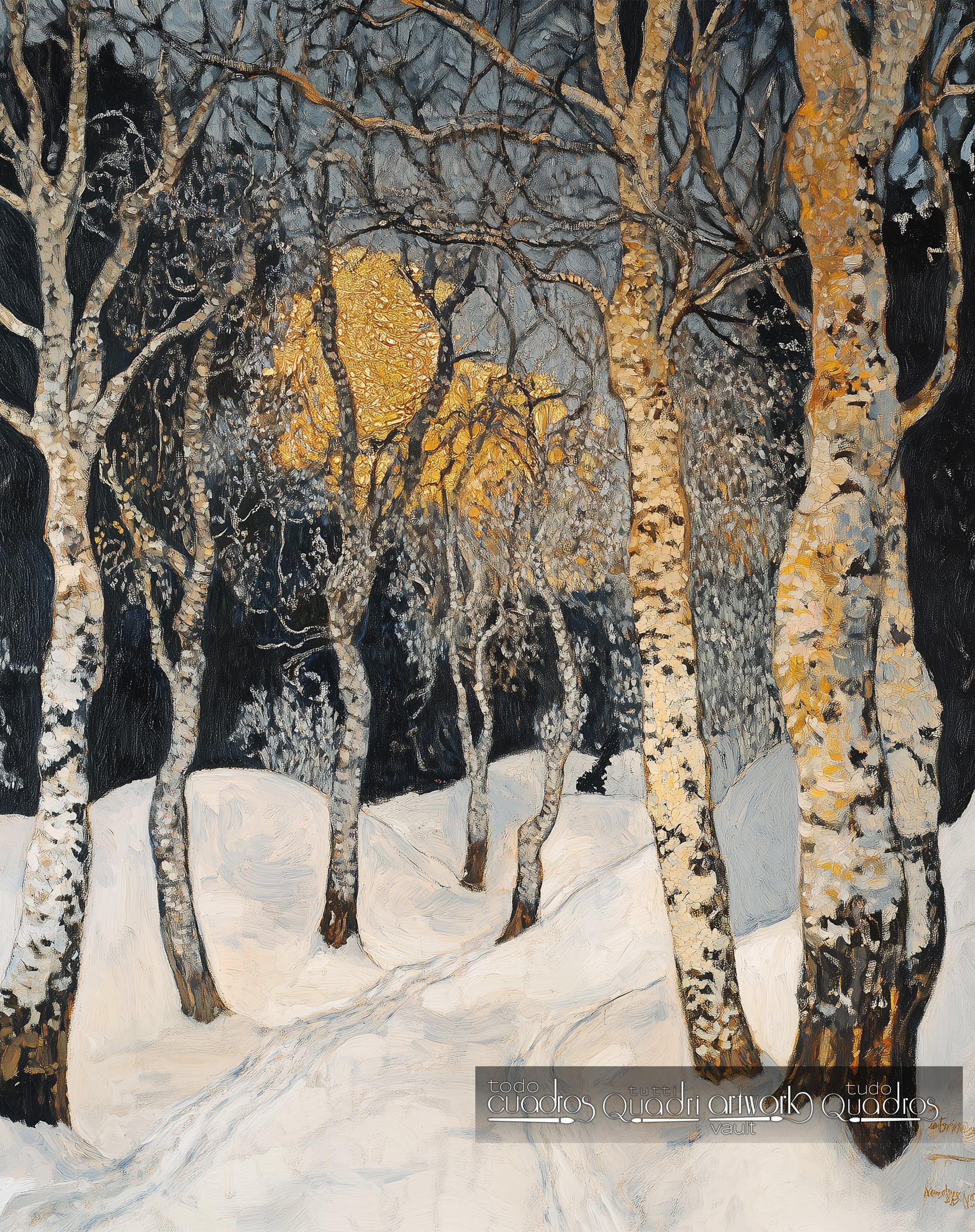 Winter's Spell, Klimt style