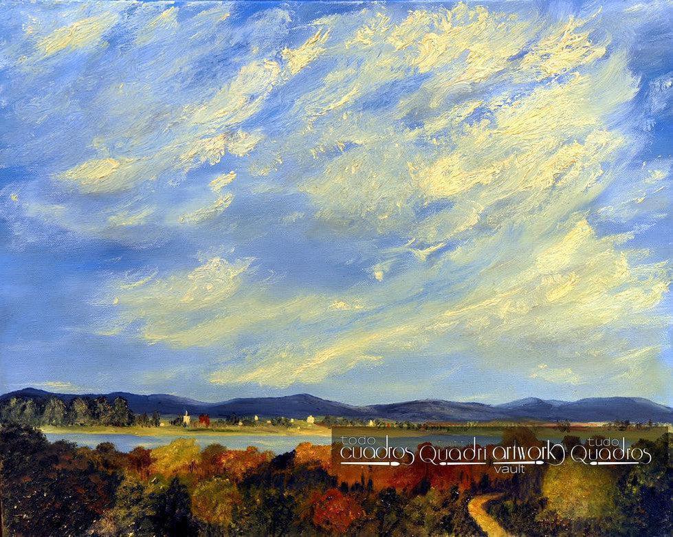 Sunset, Landscape Oil