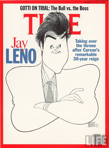 Time magazine illustration with comedian.