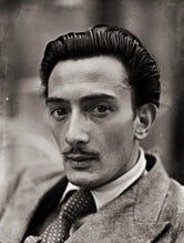 Salvador Dalí young.