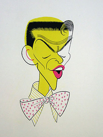 Singer in his youth painted by Hirschfeld.