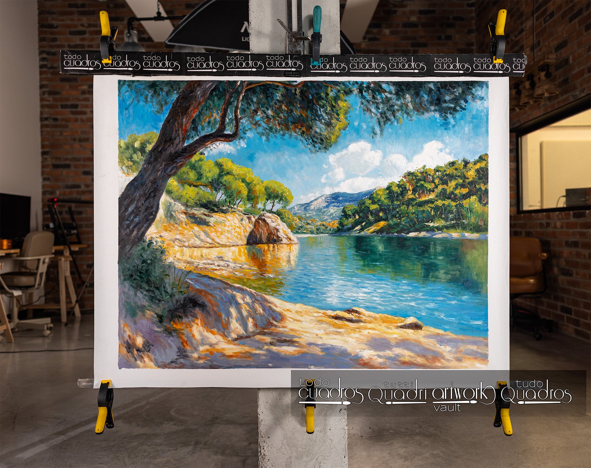 Light and calm on the riverbank, Sorolla style