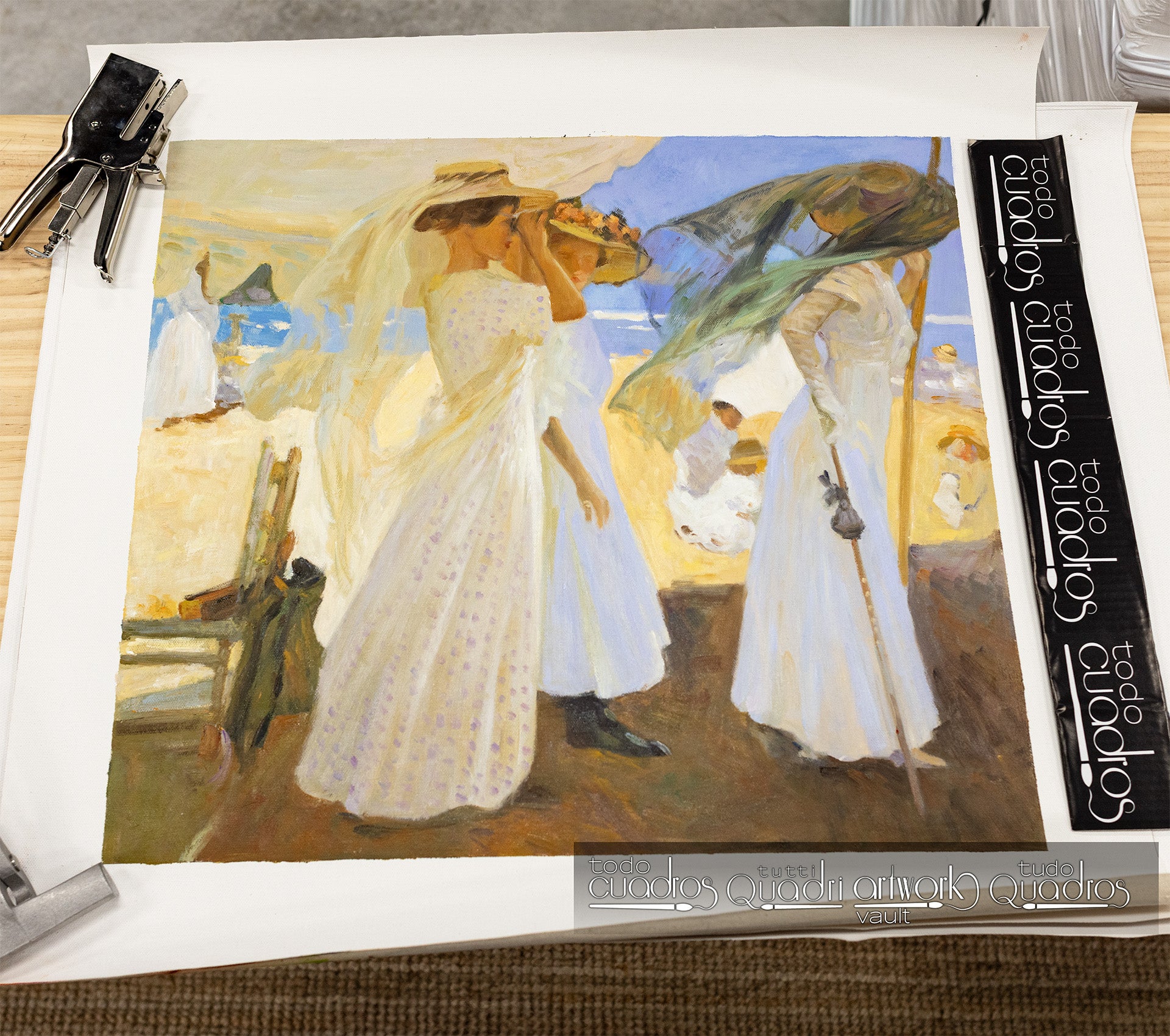 Under the awning zarauz, Sorolla