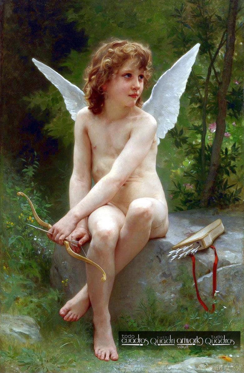 Cupid on the lookout, Bouguereau