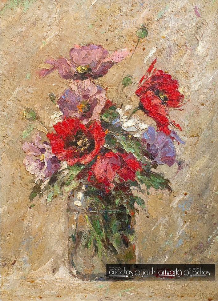 Rustic Vase, Oil