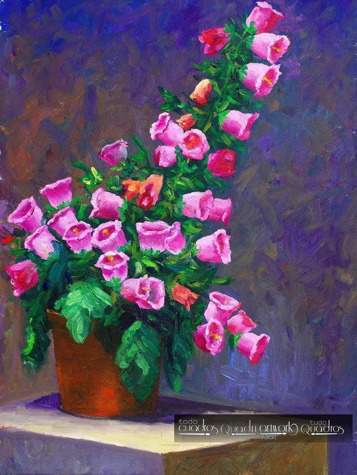Bellflower Vase, Floral Oil