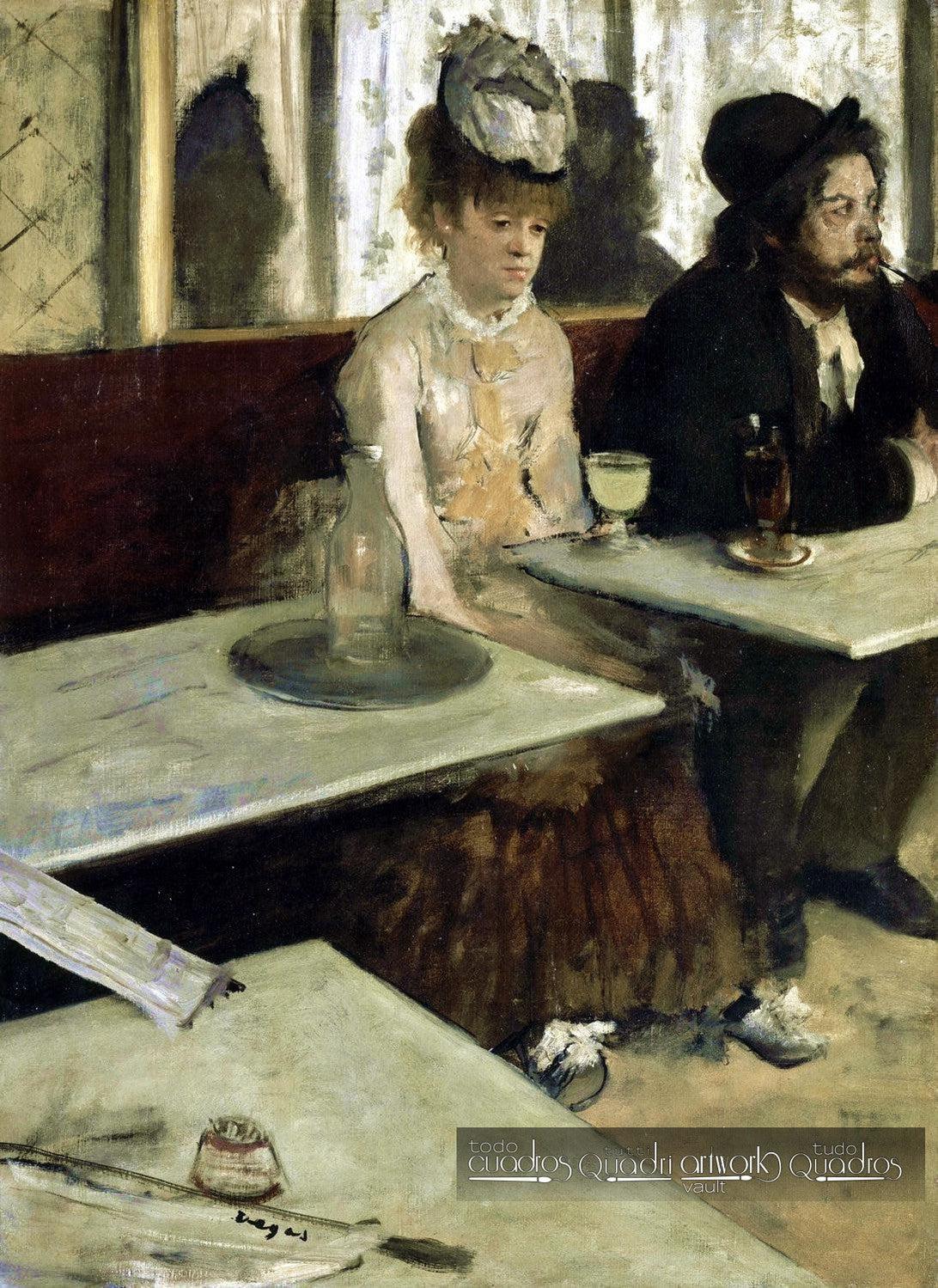 In a Café, Degas