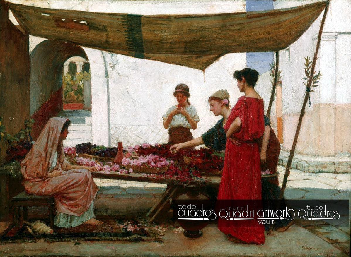 A Grecian Flower Market, J. W. Waterhouse