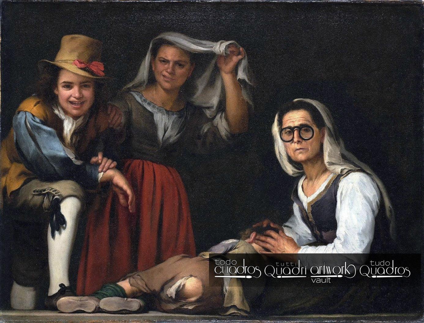 Four Figures on a Step, Murillo
