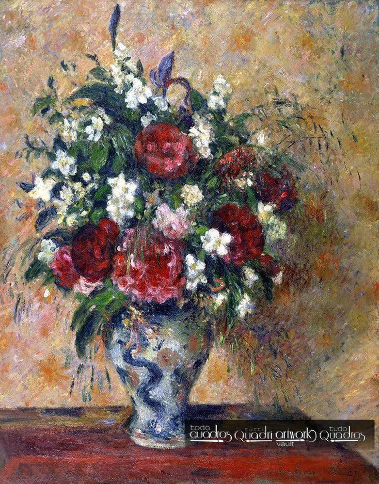 Still life with peonies and mock orange, Pissarro
