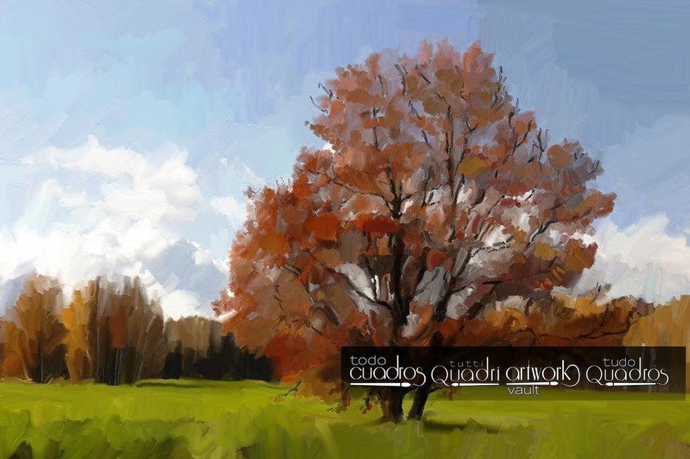 Sfumato Tree, Landscape Oil