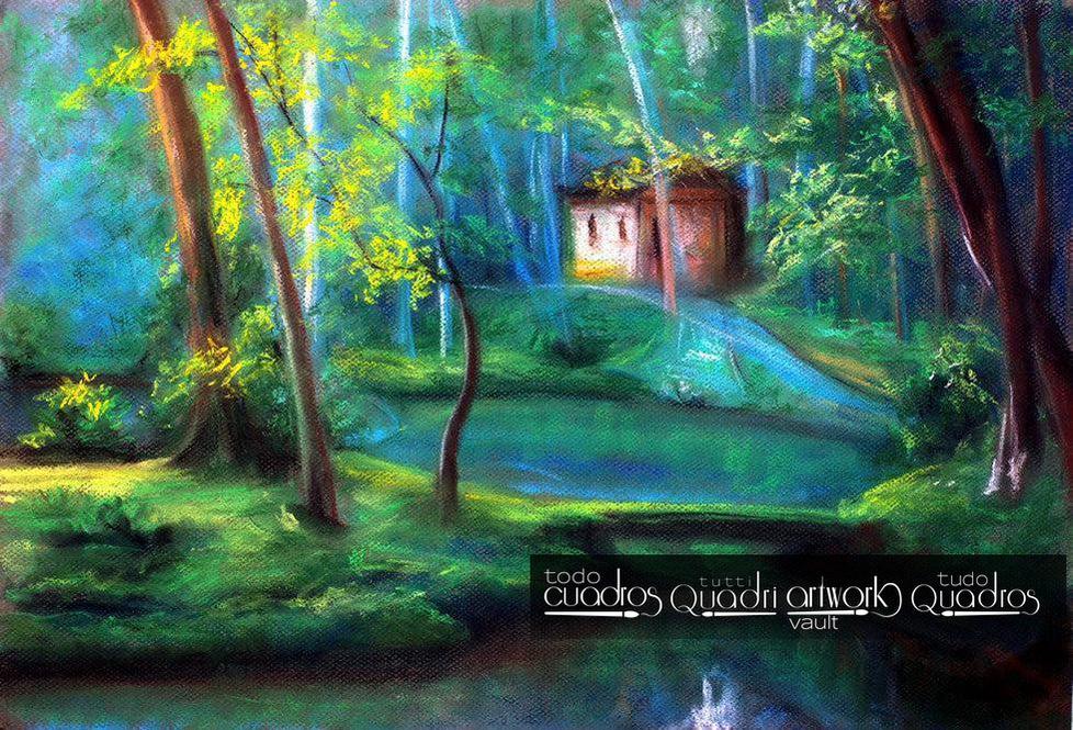 Forest Clearing, Landscape Oil Painting