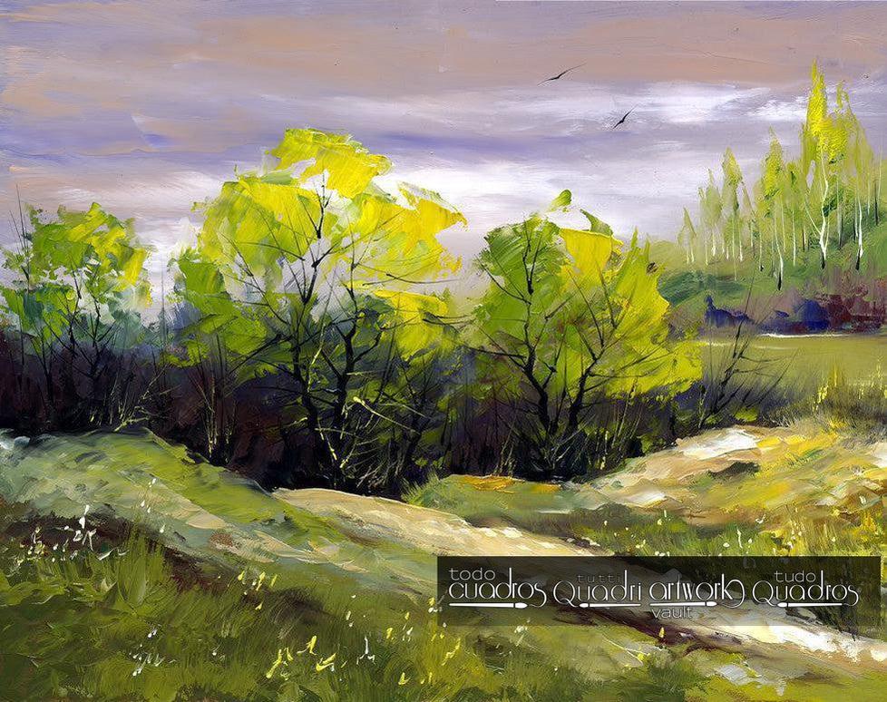Trees of the Mount, Landscape Oil