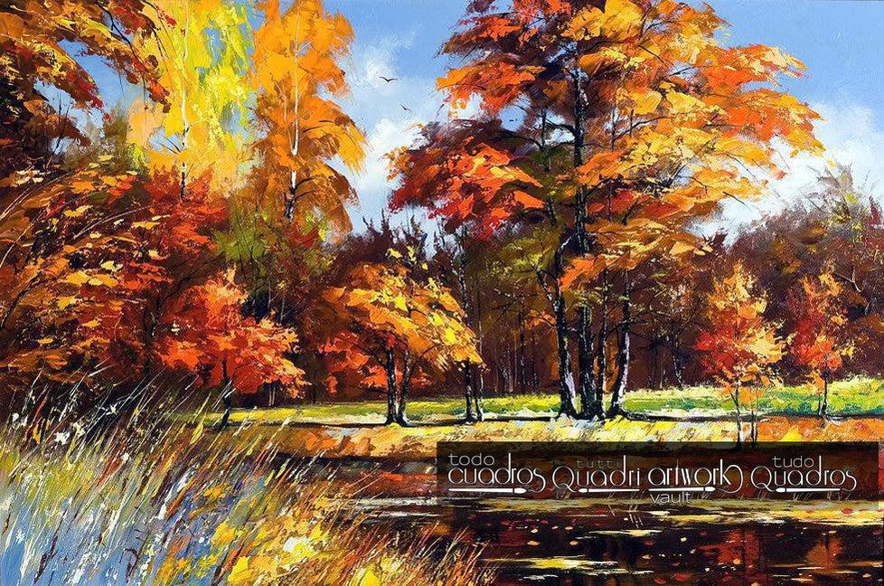 Autumn, Landscape Oil
