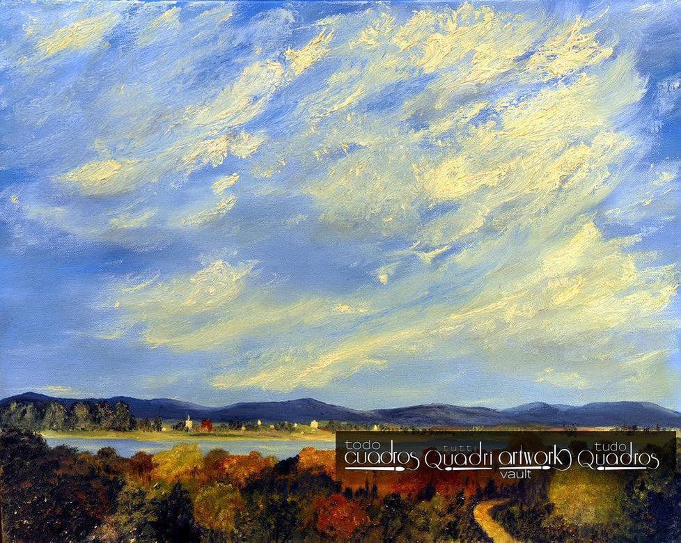 Sunset, Landscape Oil