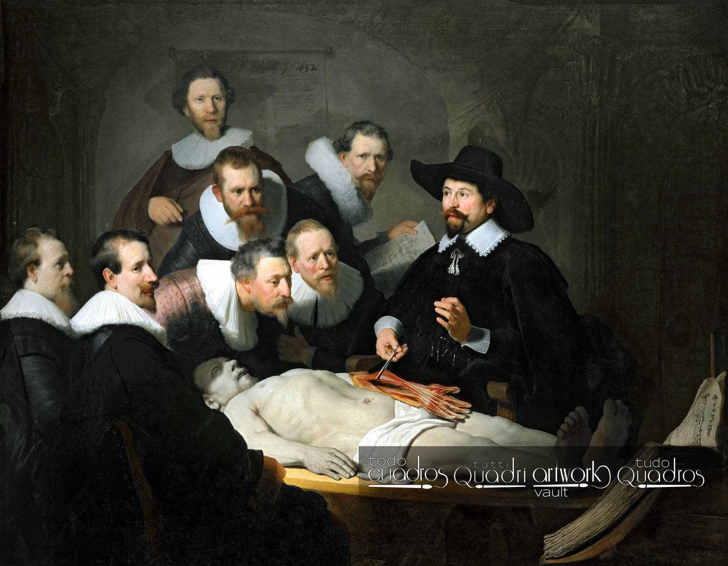 The Anatomy Lesson of Dr Nicolaes Tulp, Rembrandt
