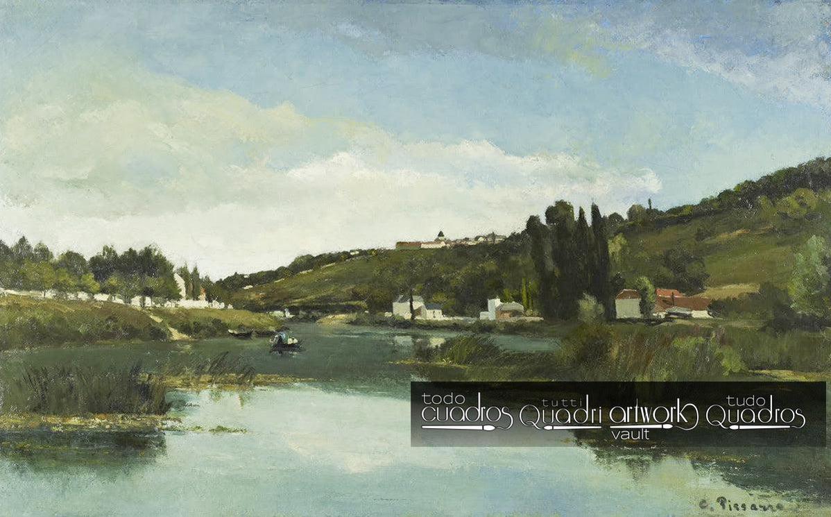 The Marne at Chennevières, Pissarro
