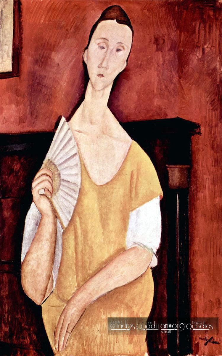 Portrait of Lunia Czechowska with Fan, Modigliani