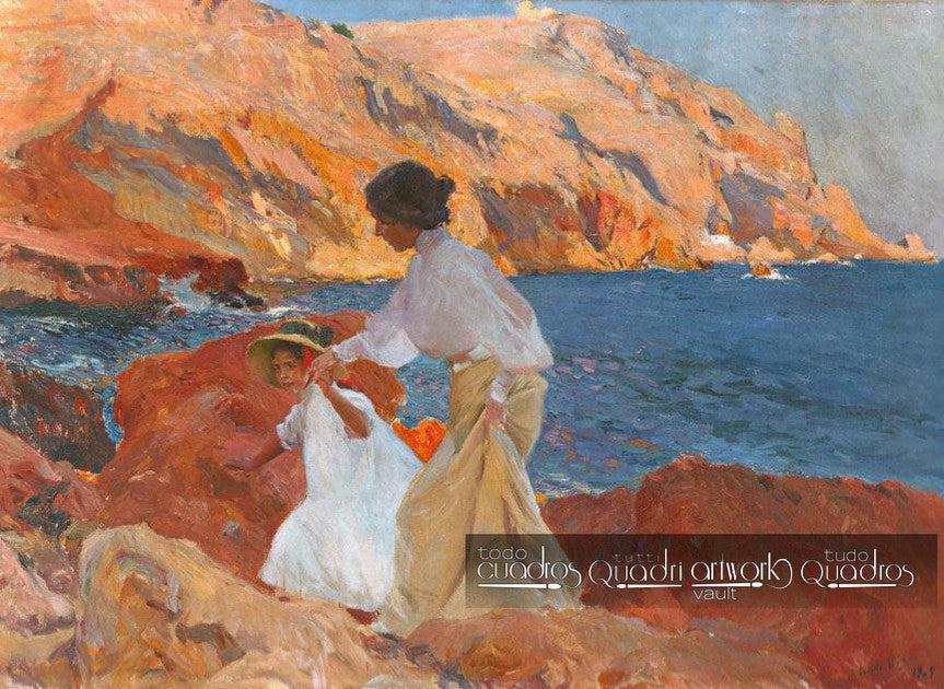 Clotilde and Elena on the Rocks, Sorolla