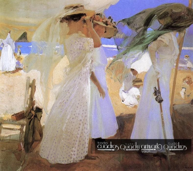 Under the awning zarauz, Sorolla