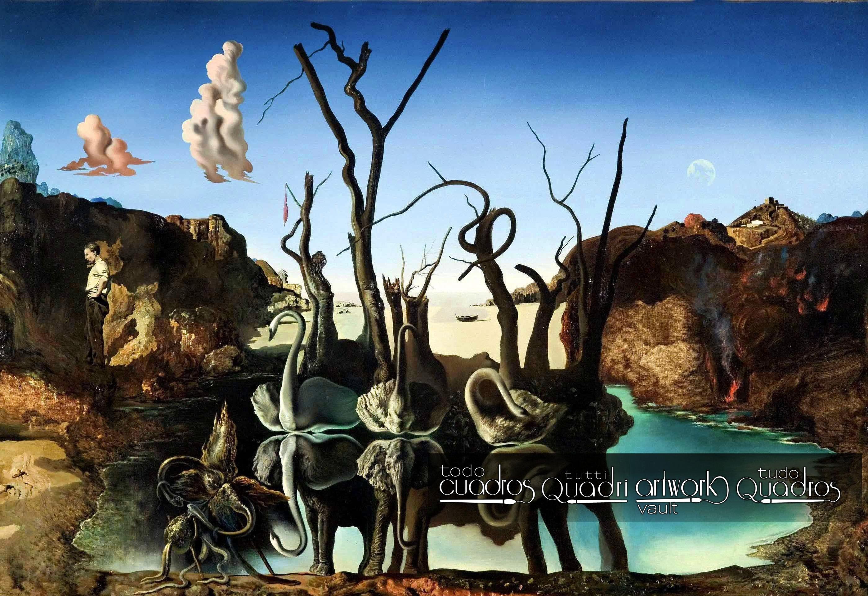 Swans Reflecting Elephants, Dalí