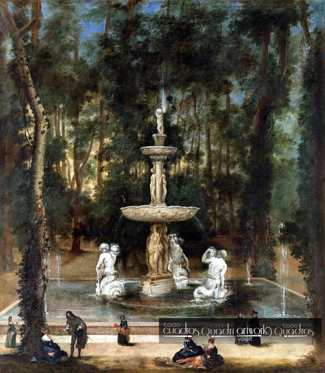 The Fountain of the Tritons in the Island Garden, Aranjuez, Velázquez