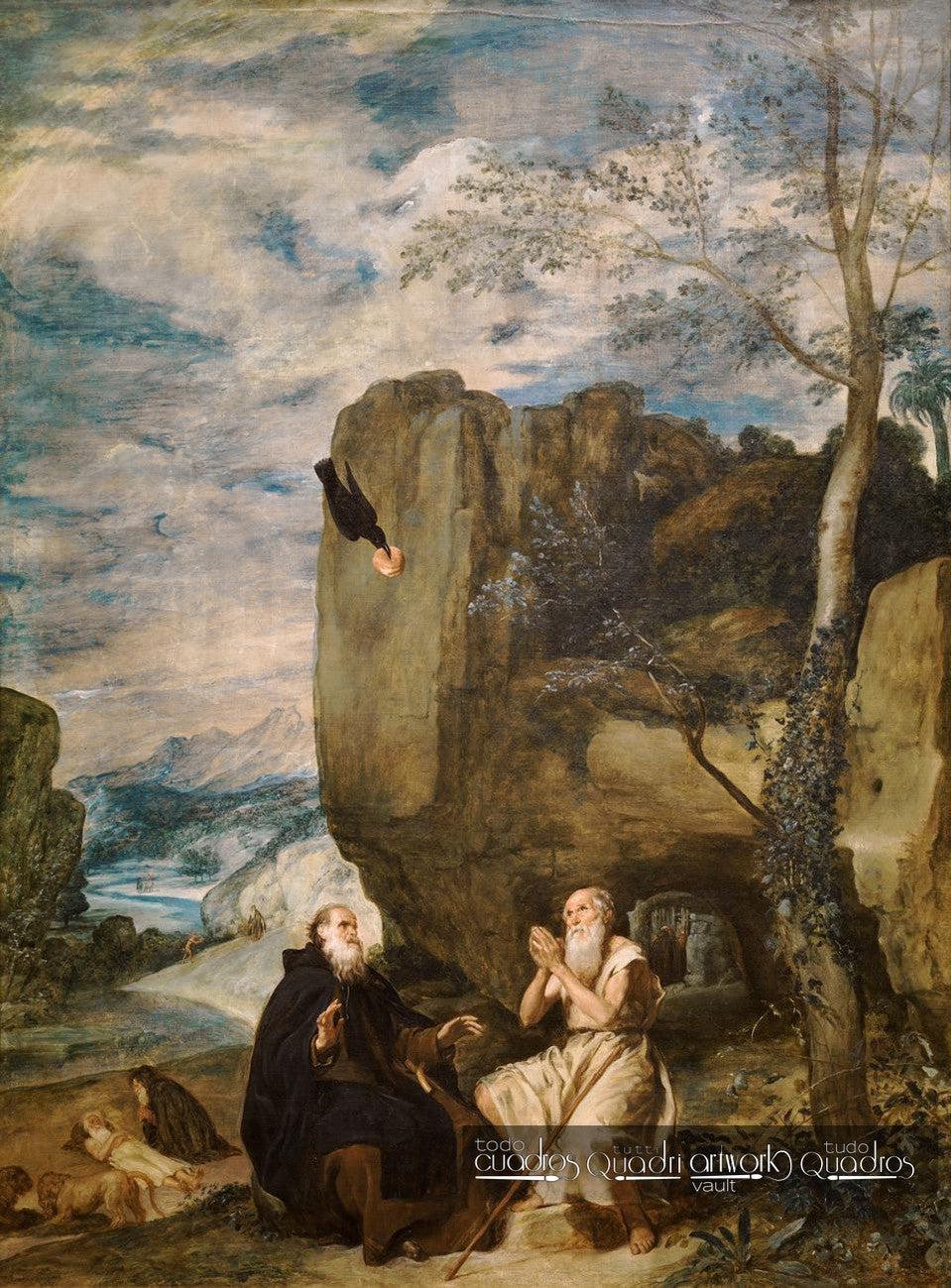 Saints Anthony Abbot and Paul the Hermit, Velázquez
